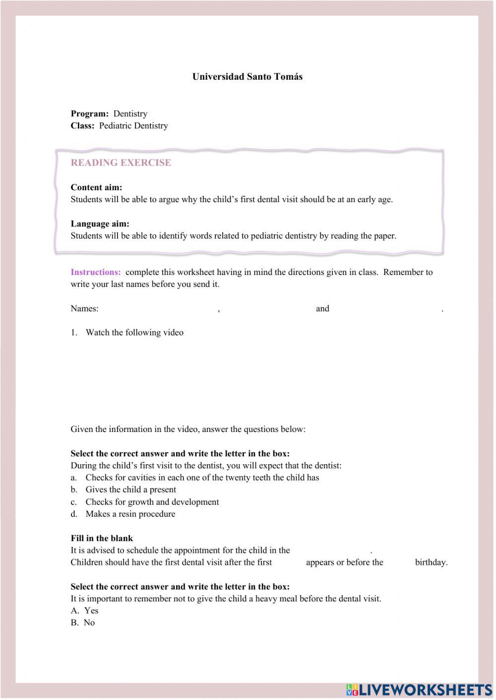 01-First Dental Visit