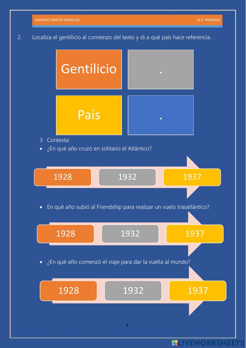 Competencia lectora. tarea 1. 6º