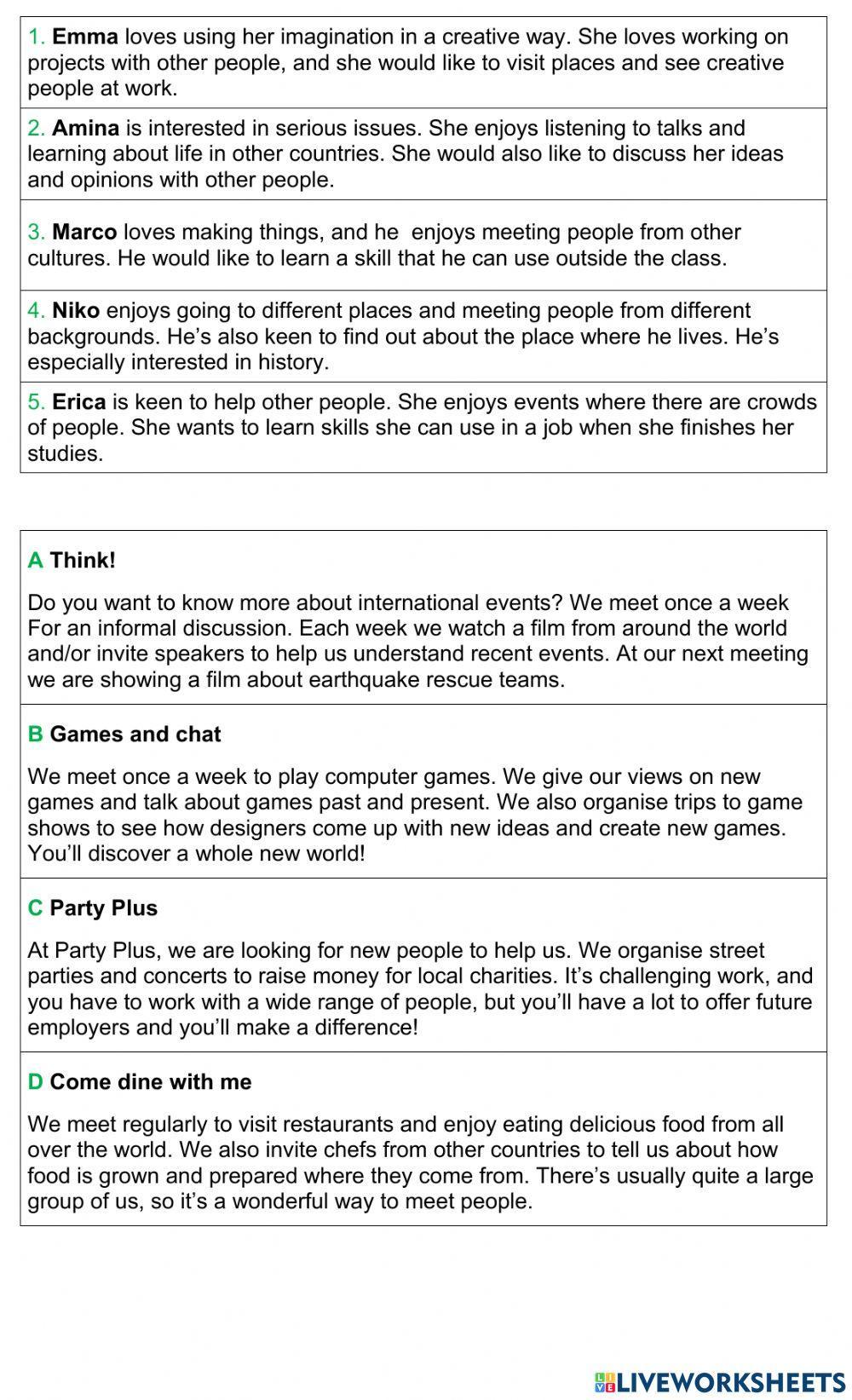 EXAM BOOSTER test 2 reading 2