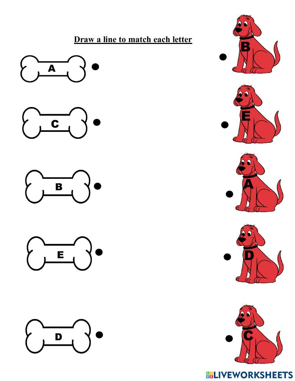 Matching Alphabet interactive worksheet Live Worksheets
