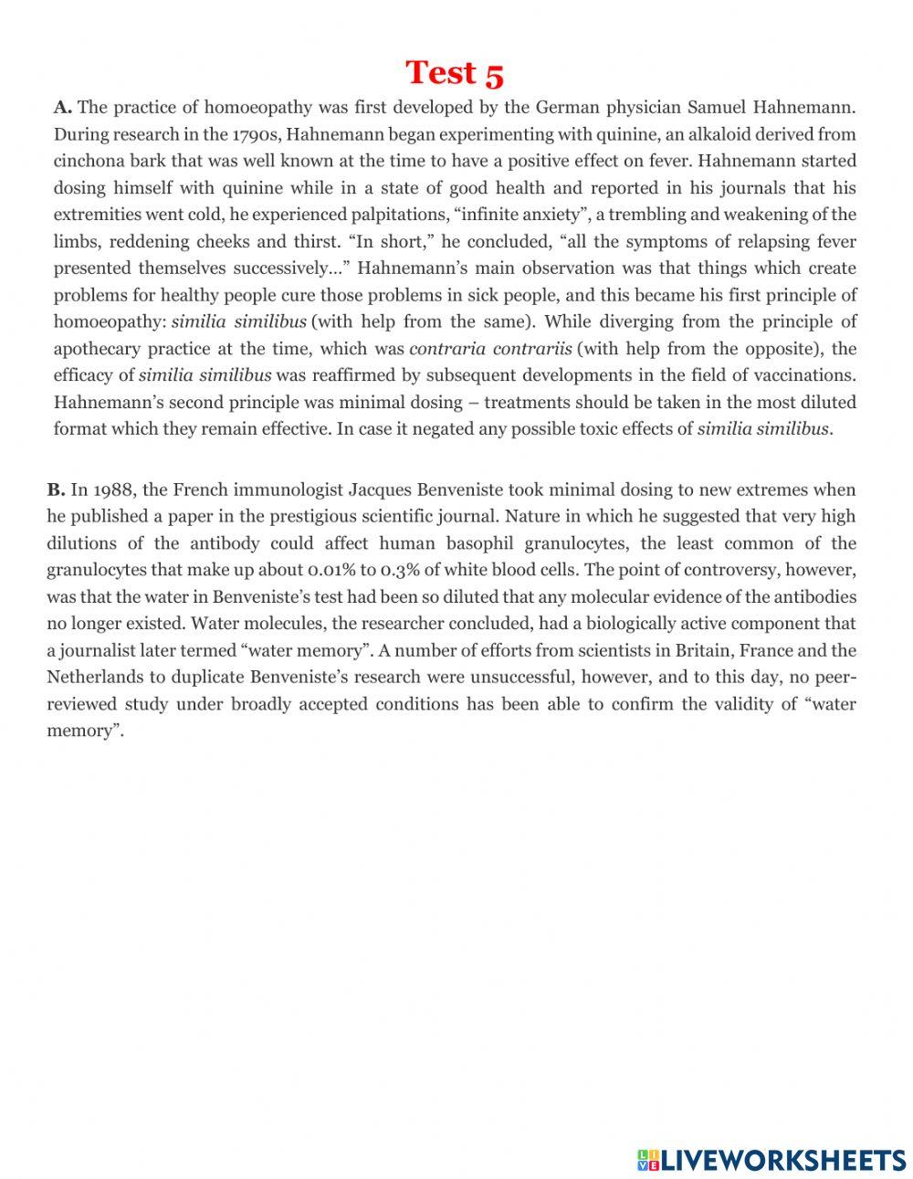 Ielts matching ending 1