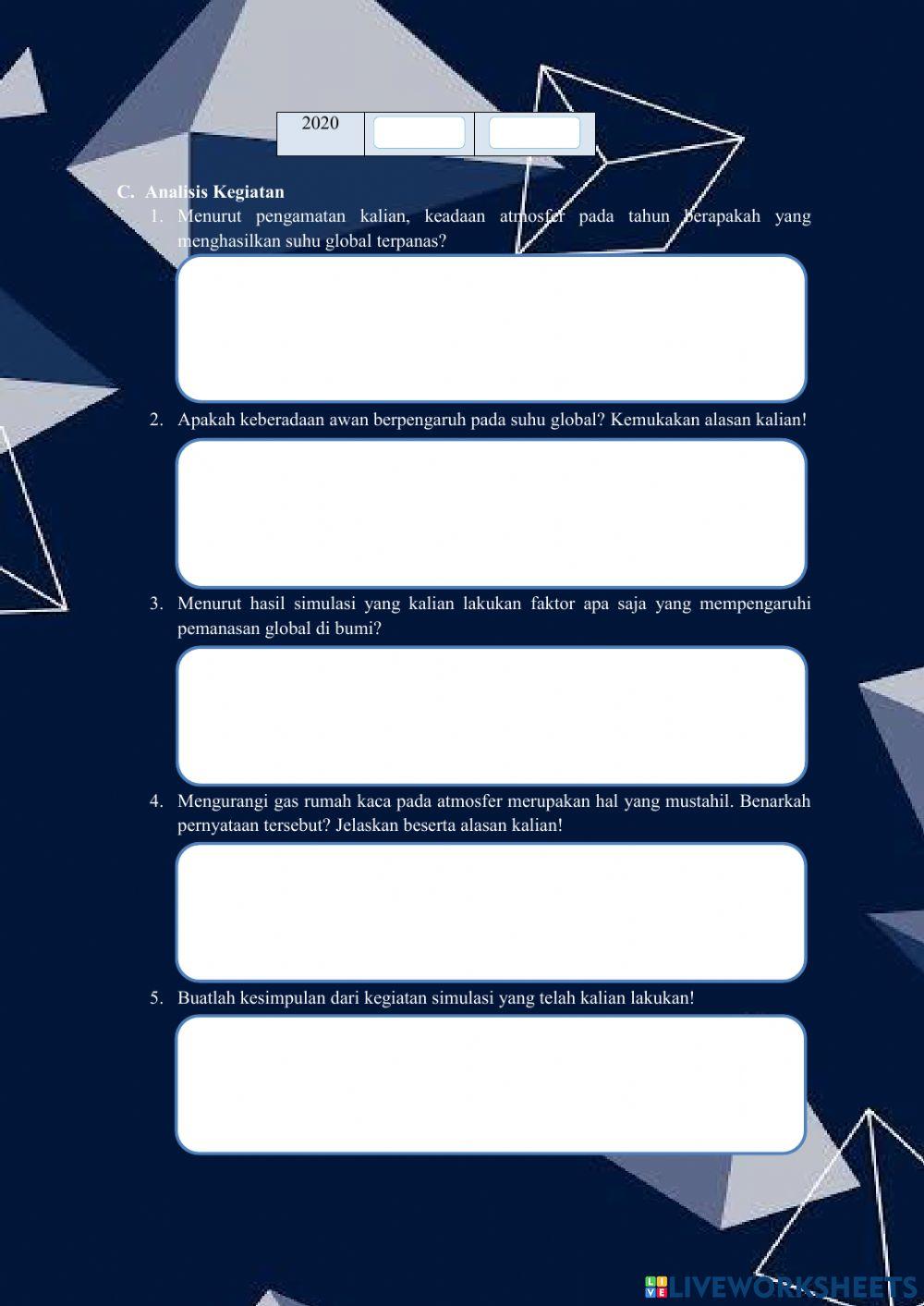 Efek Rumah Kaca-LKPD 1