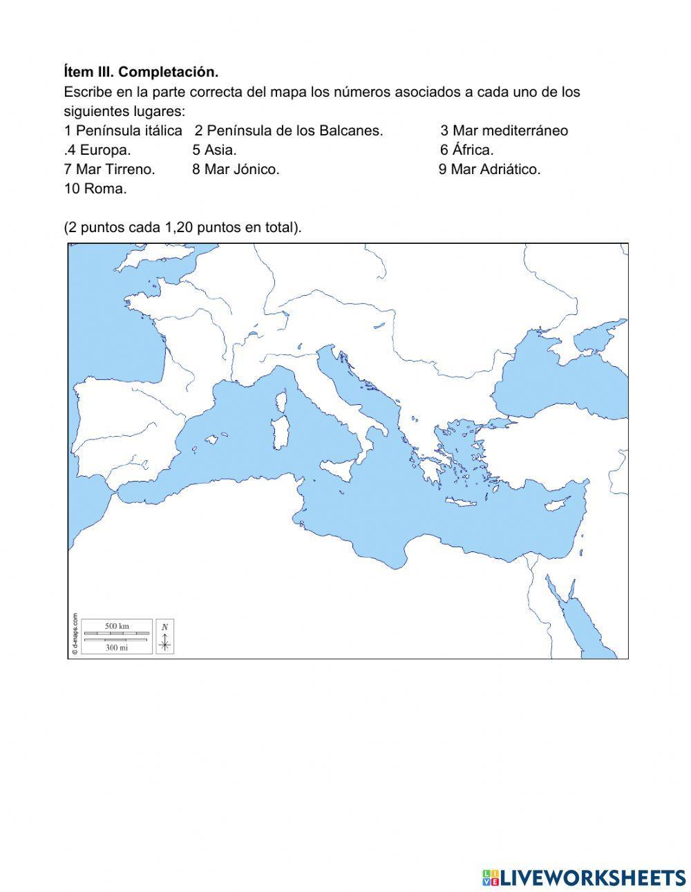 Evaluación de Entorno geográfico de Roma