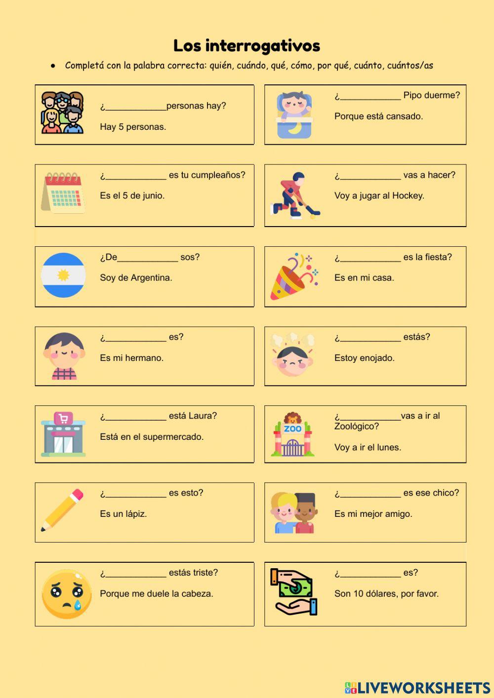 Interrogativos Rioplatense