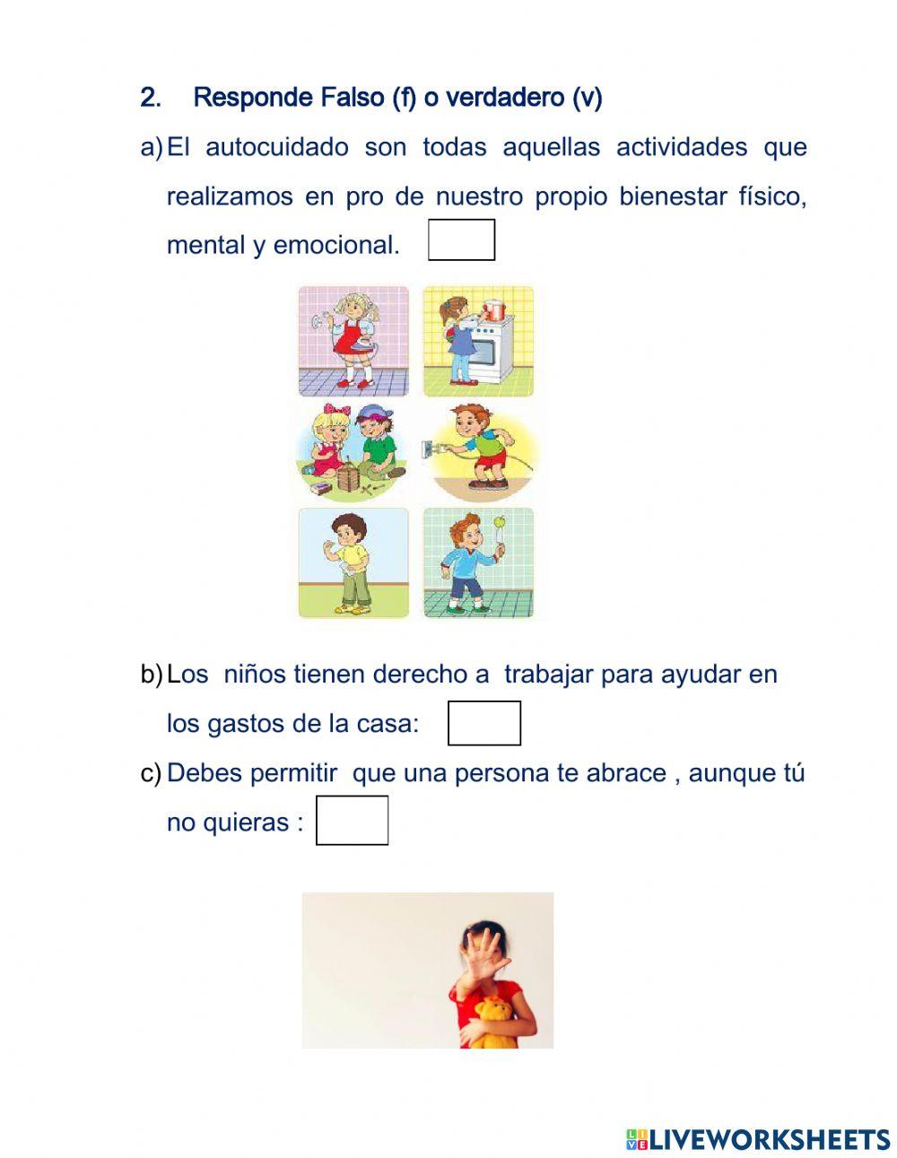 Auto cuido y Autoestima en la Niñez.