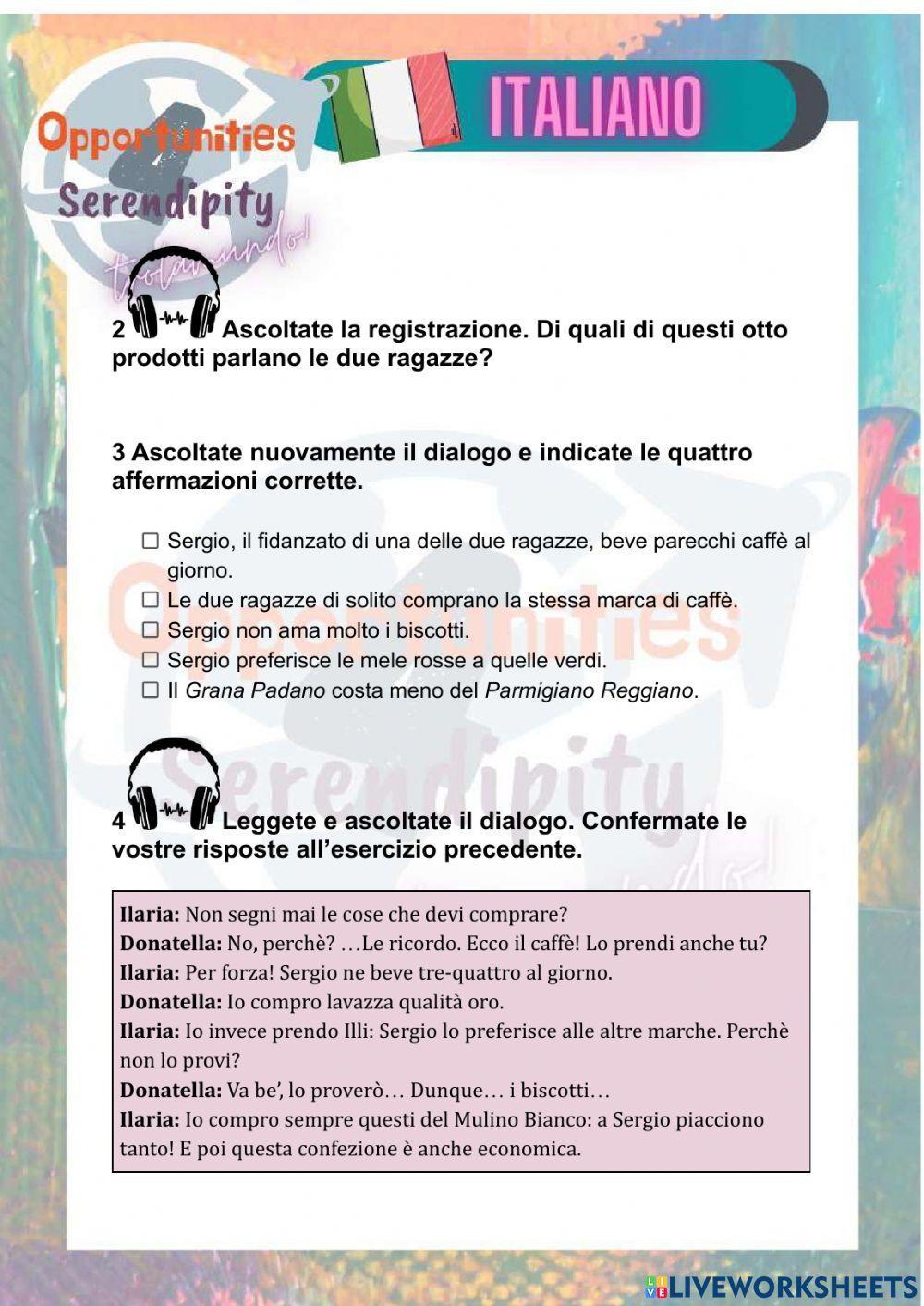 Progetto italiano, clase 13