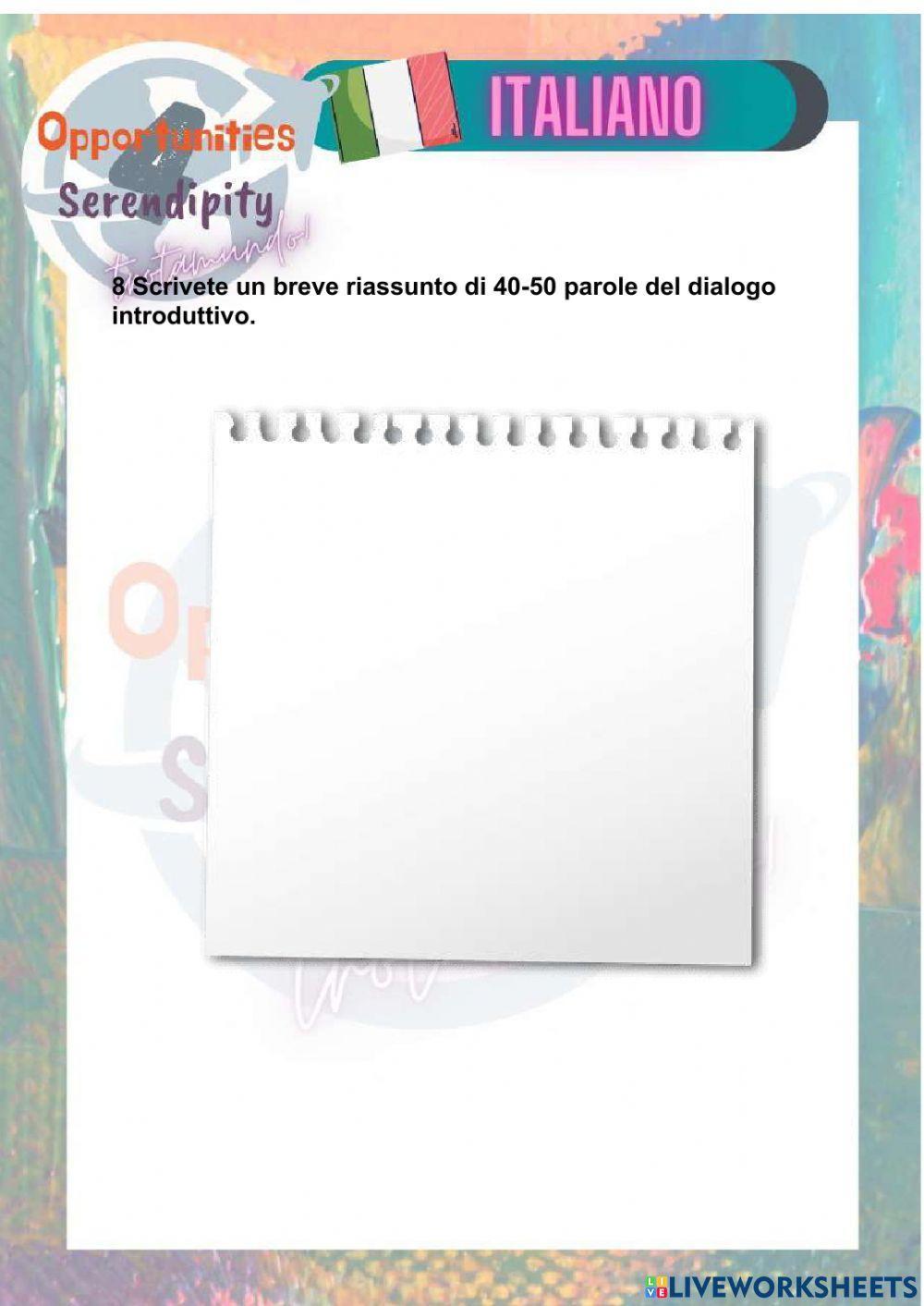 Progetto italiano, clase 13