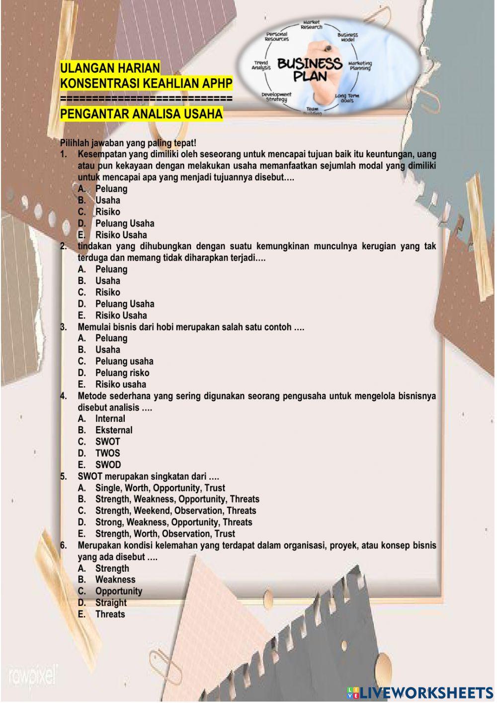 Ulhar 01 kk aphp-analisa usaha