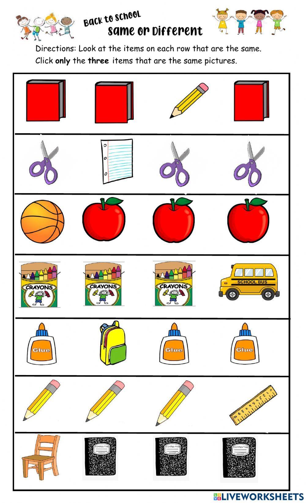 Comprehension worksheet for grade one and two online exercise for