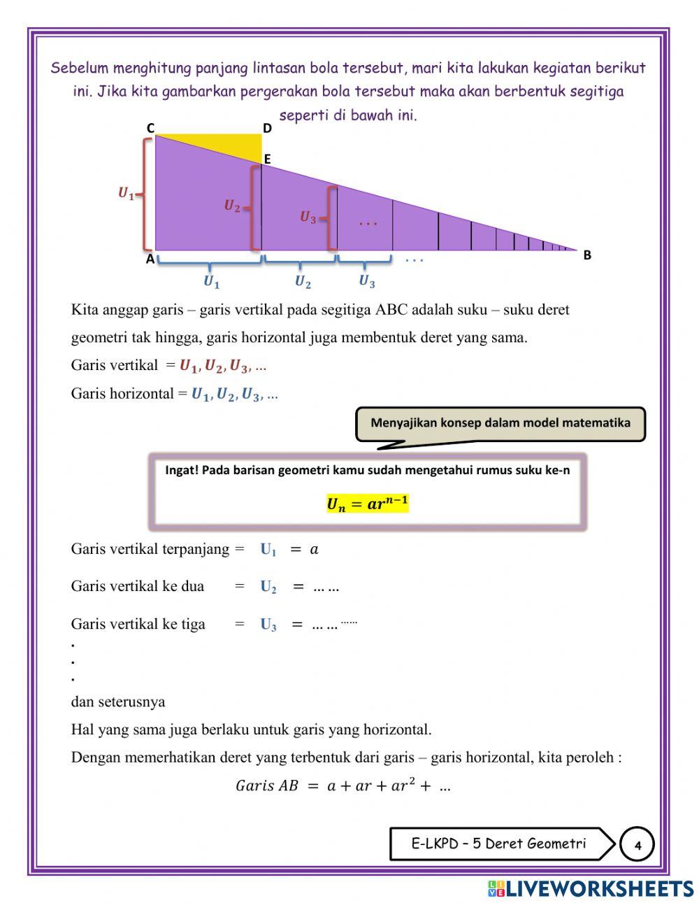 5. Deret Geometri Tak Hingga