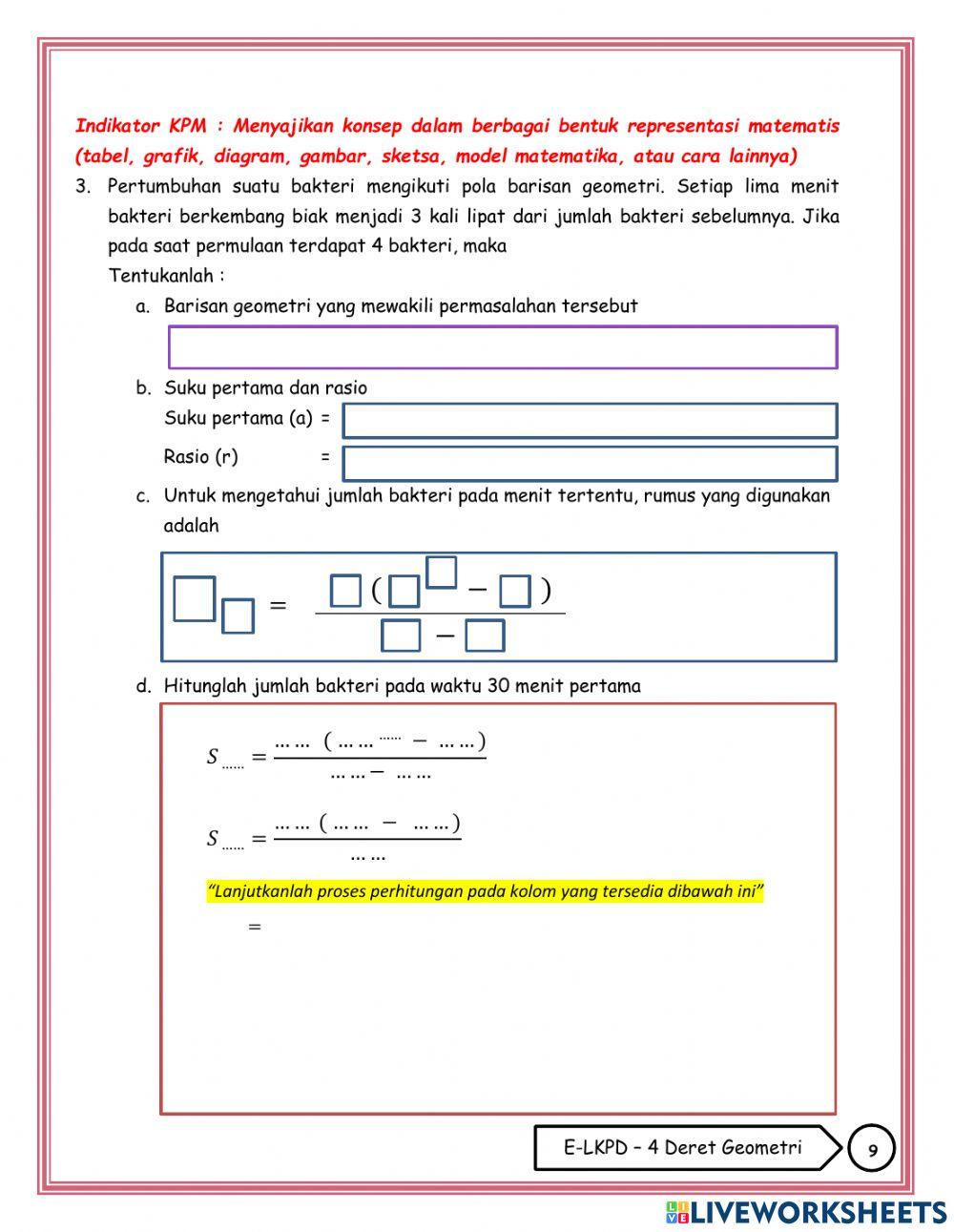 4. Deret Geometri Berhingga