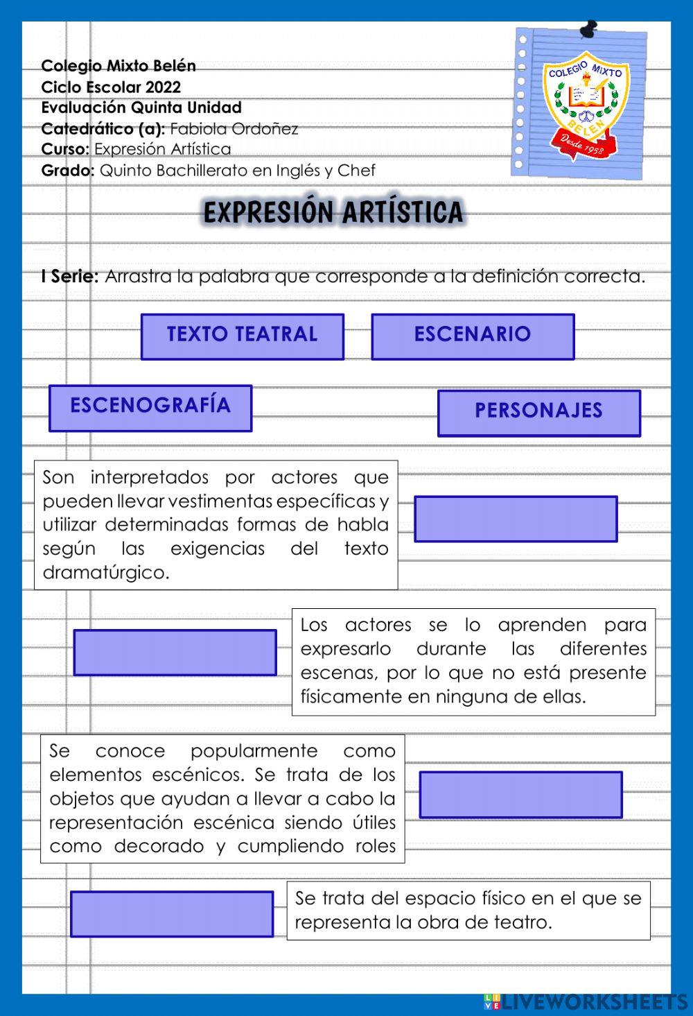 Quinto Bach en Chef e Inglés - V Unidad