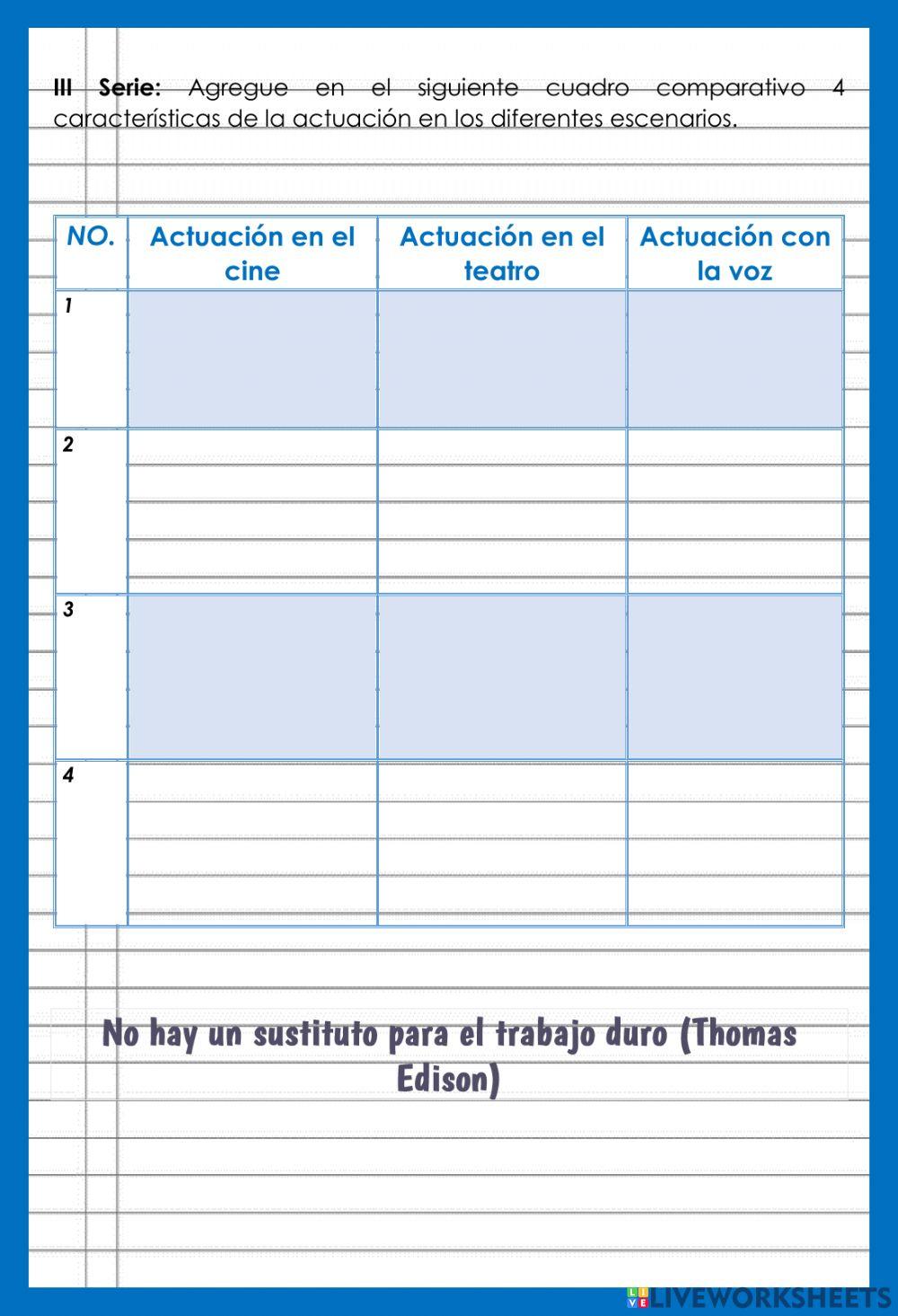 Quinto Bach en Chef e Inglés - V Unidad