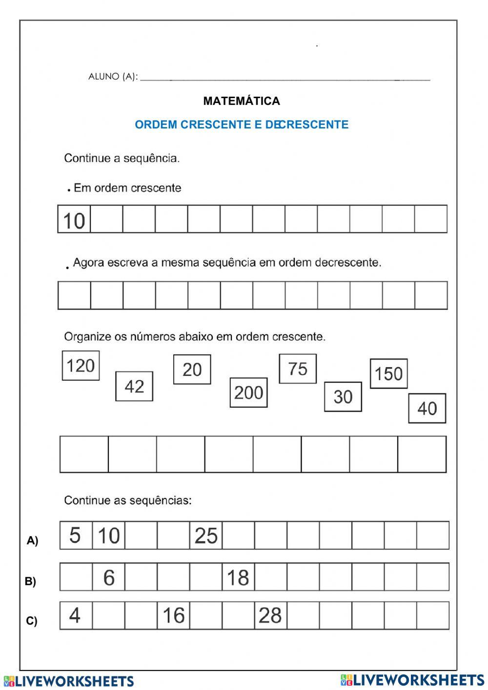 Sequência Numérica