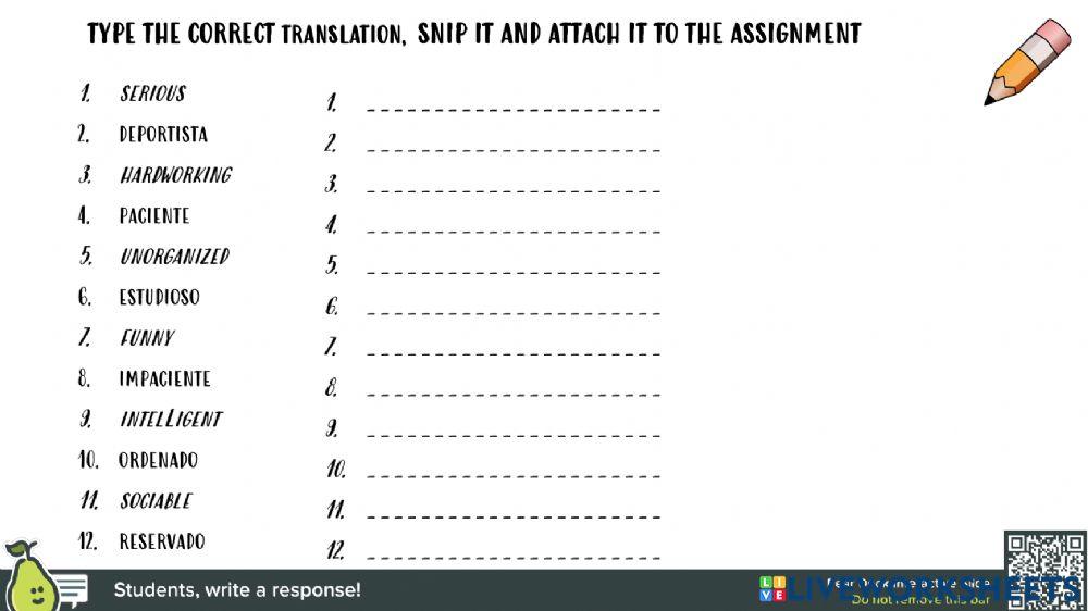 Words to describe personality