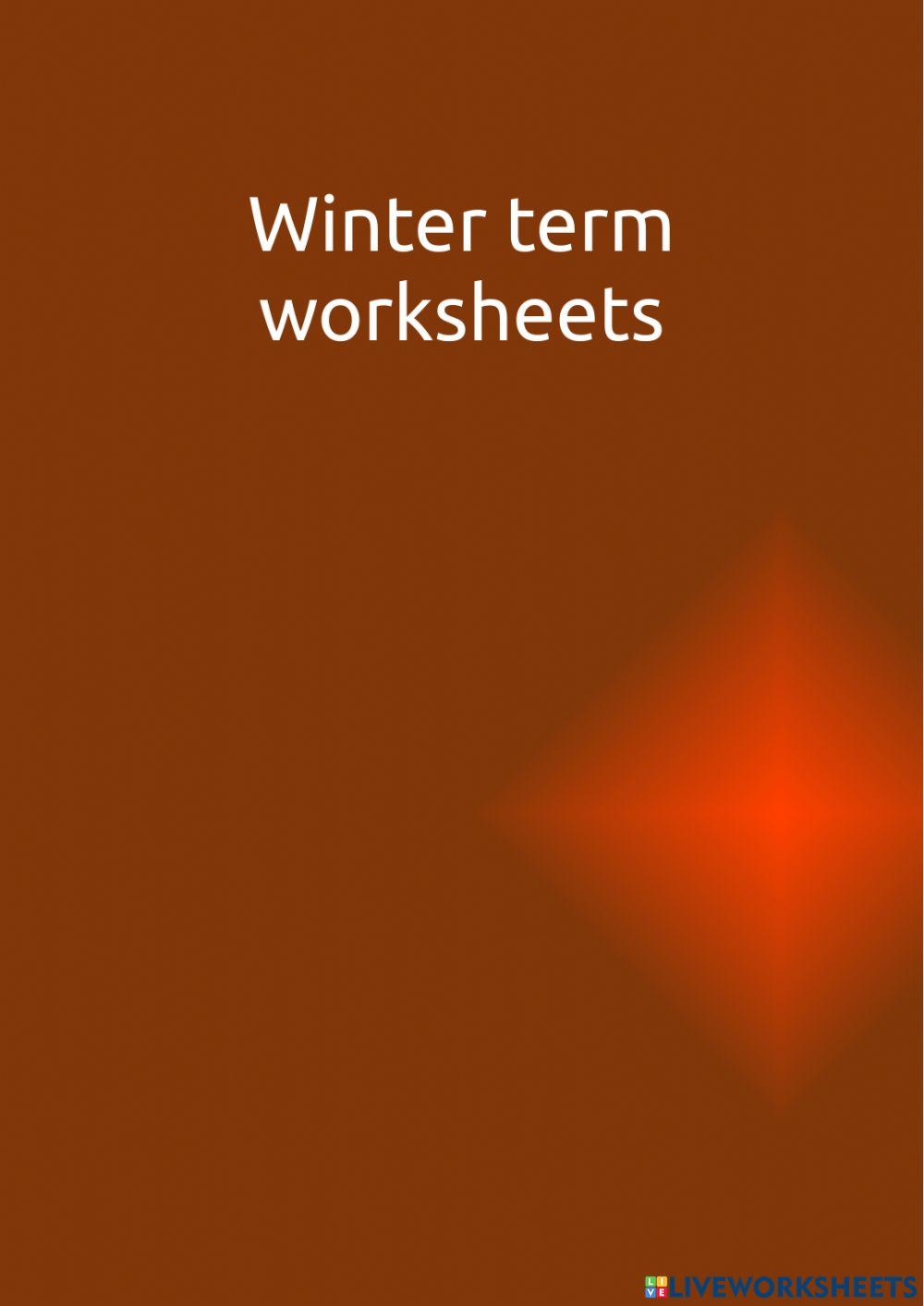 Separator - winter term - wh- questions