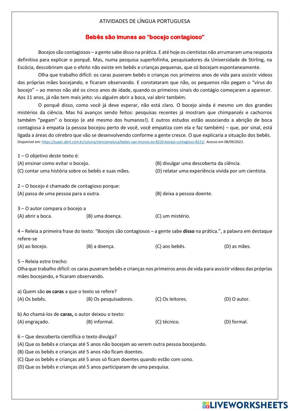 Artigo de divulgação científica