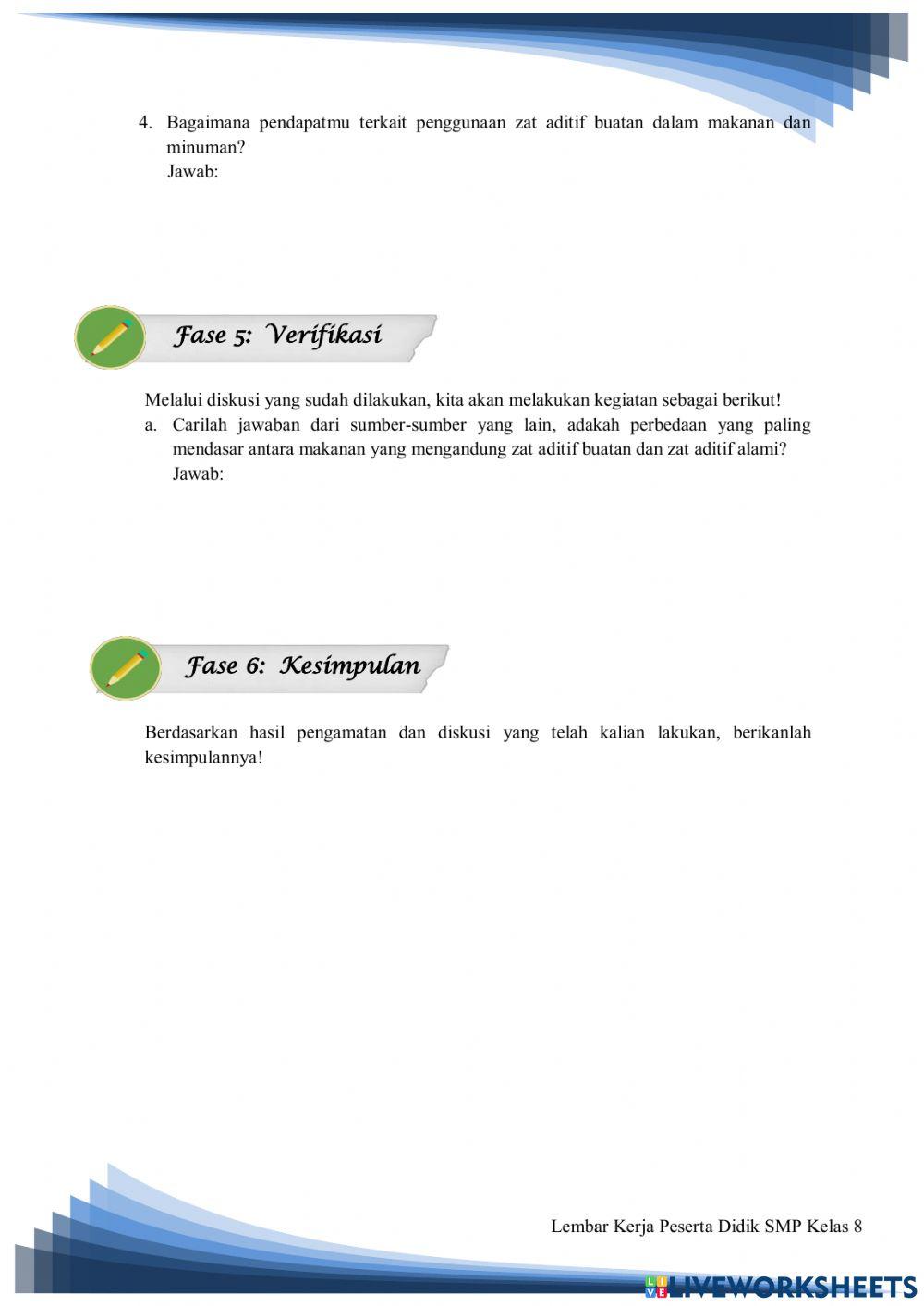 LKPD Discovery zat aditif