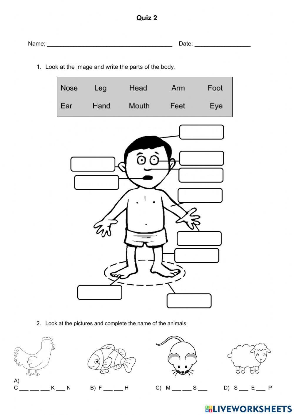 Quiz 2 - Pre-teenagers 1