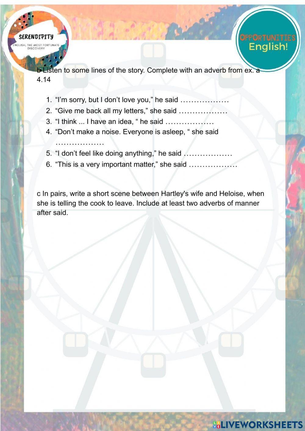 Unit 8c, pre intermediate