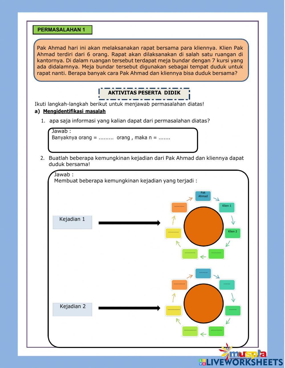 Permutasi Siklis dan Kombinasi
