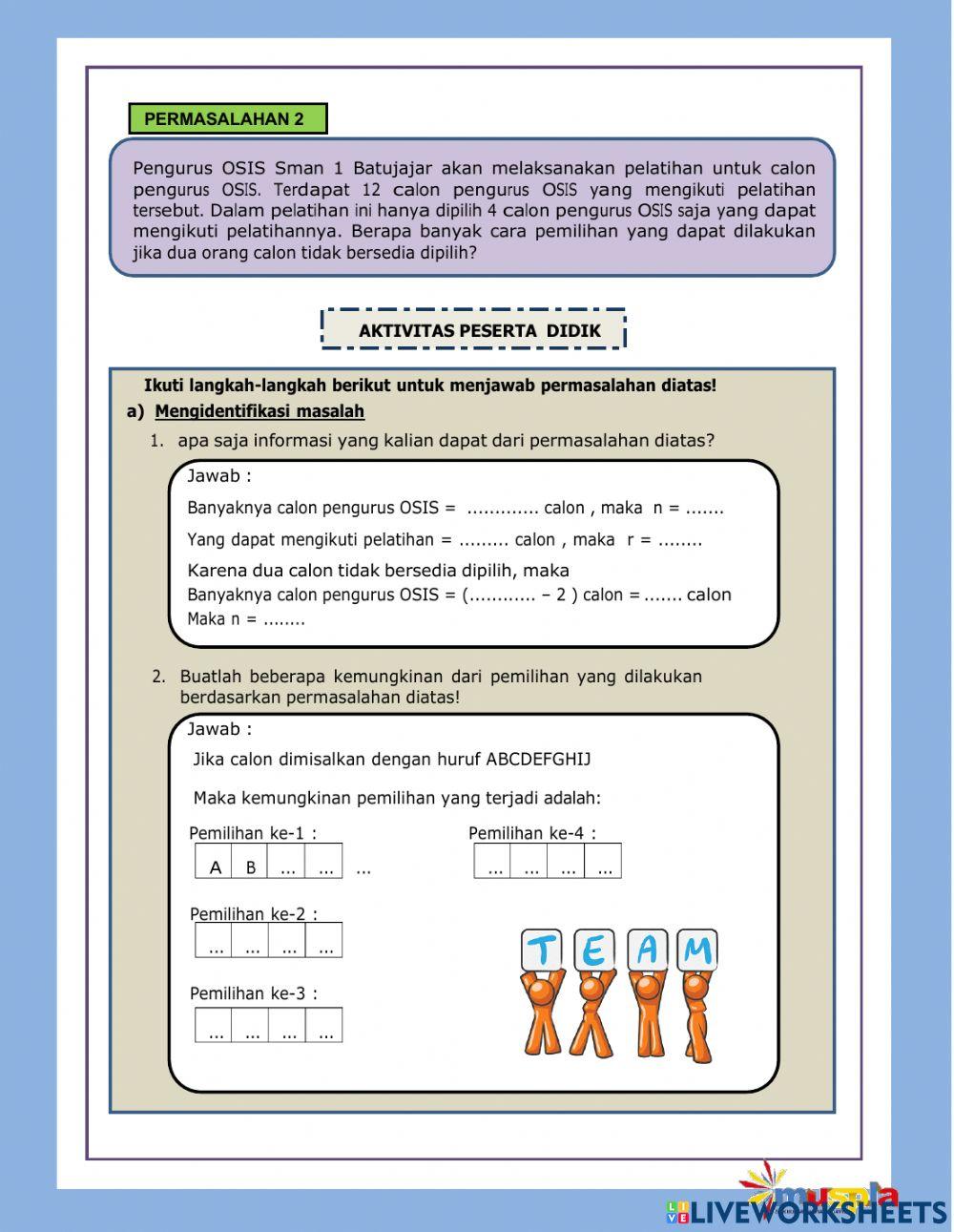 Permutasi Siklis dan Kombinasi