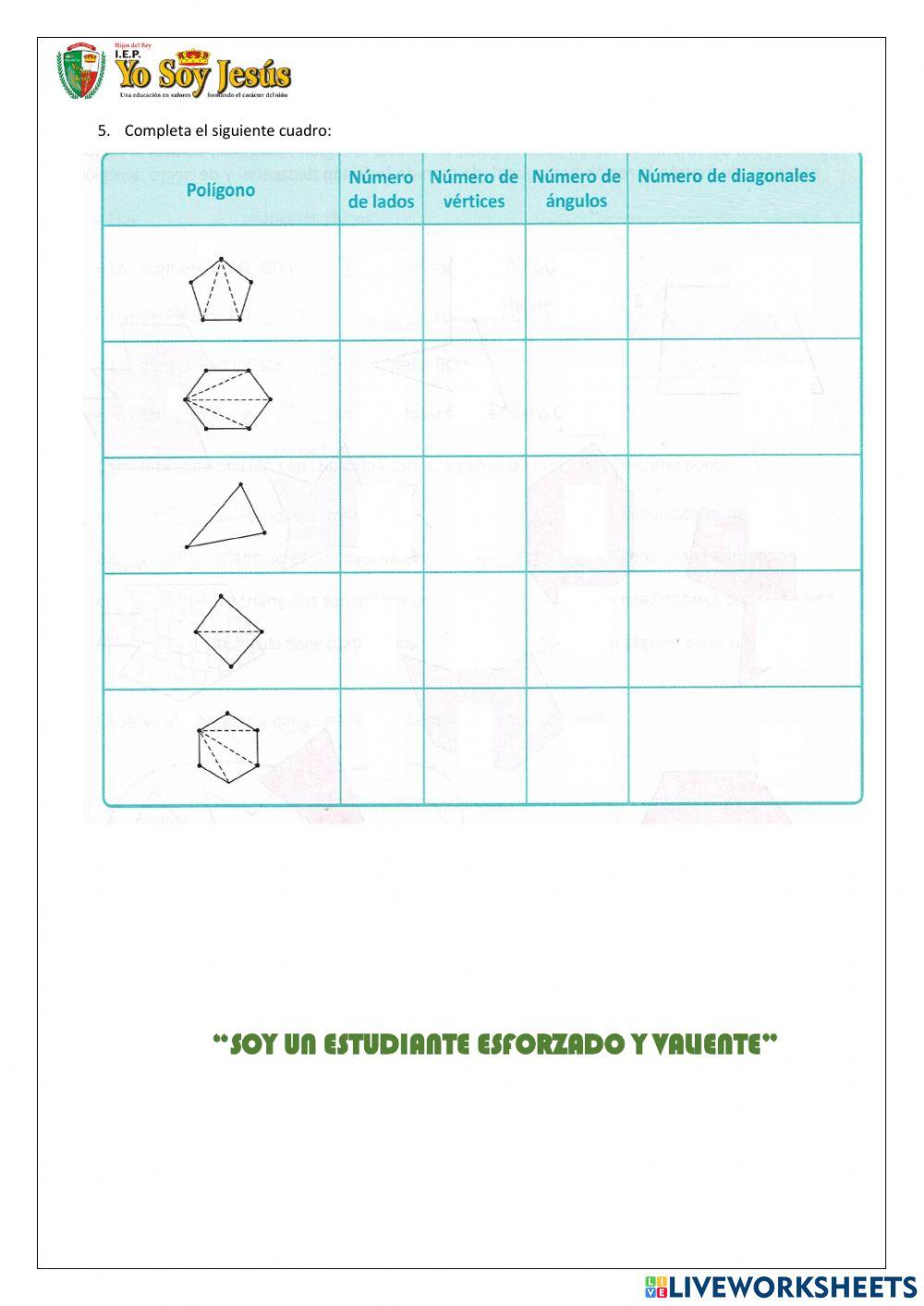 Evaluación de geometría