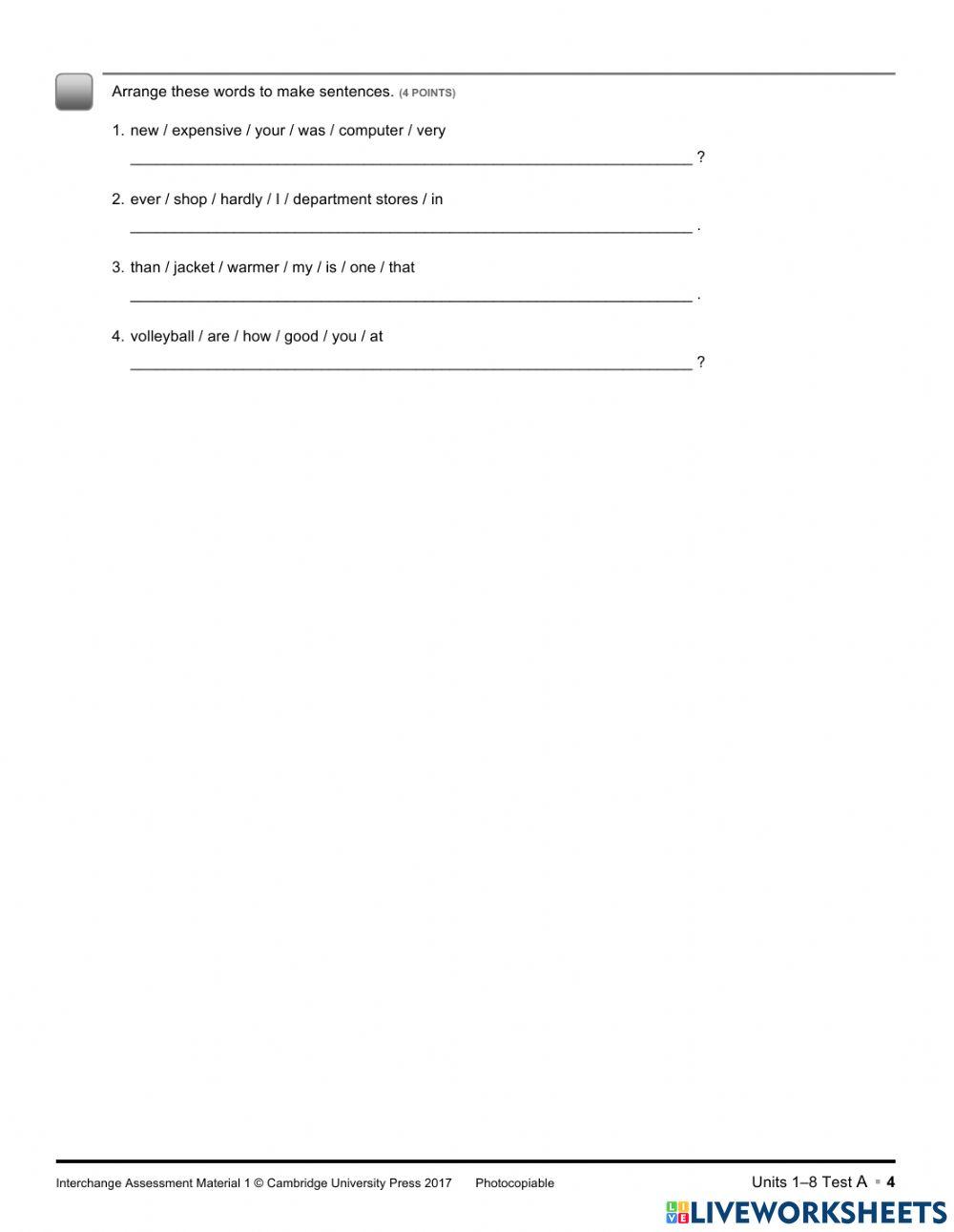 Interchange LEVEL 1, UNITS 1-8 (TEST)