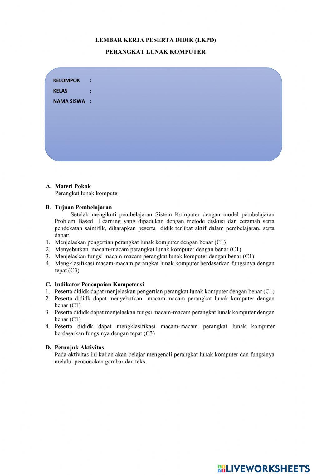 Lkpd perangkat lunak