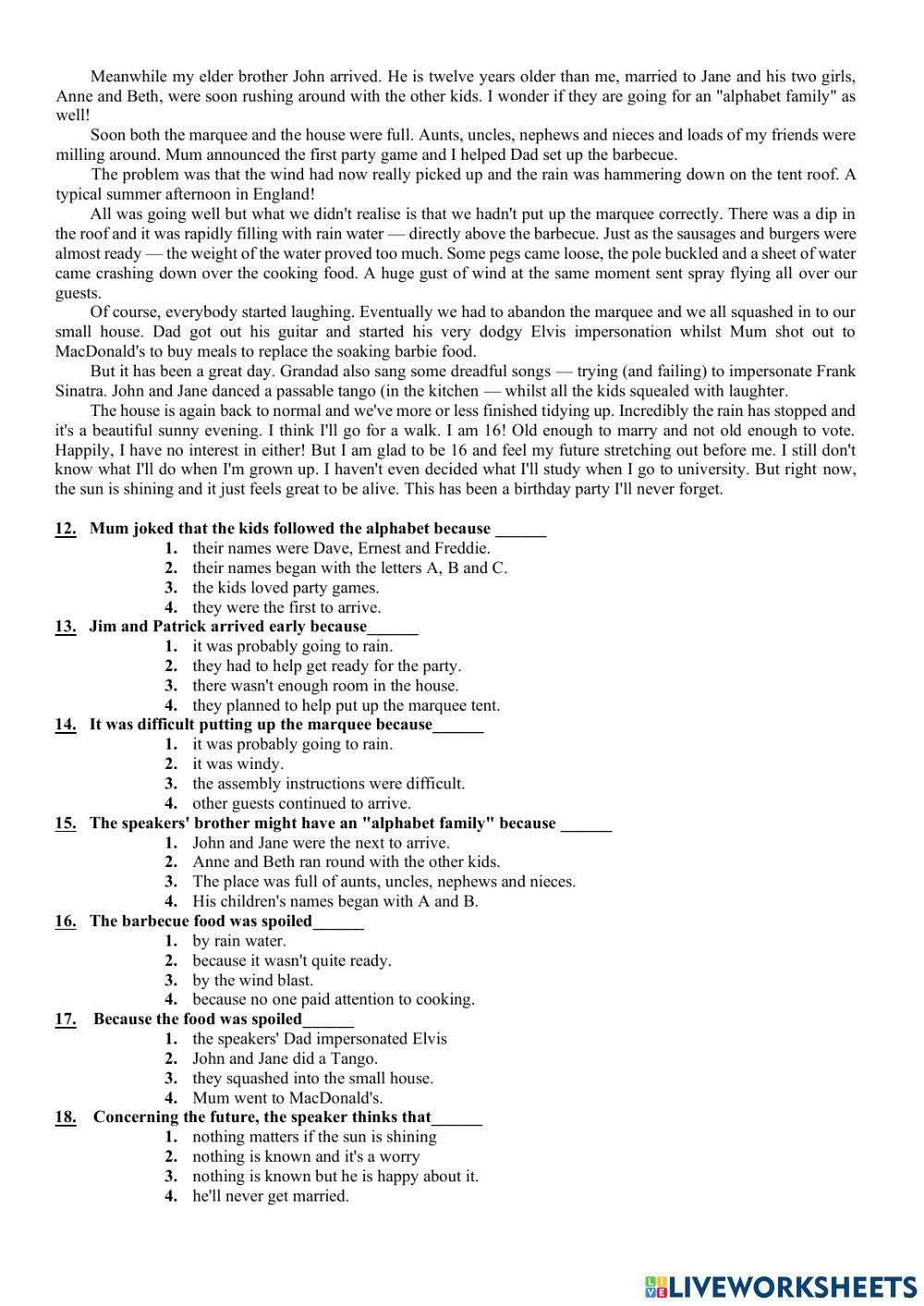 RNE practice Reading and Grammar 1134