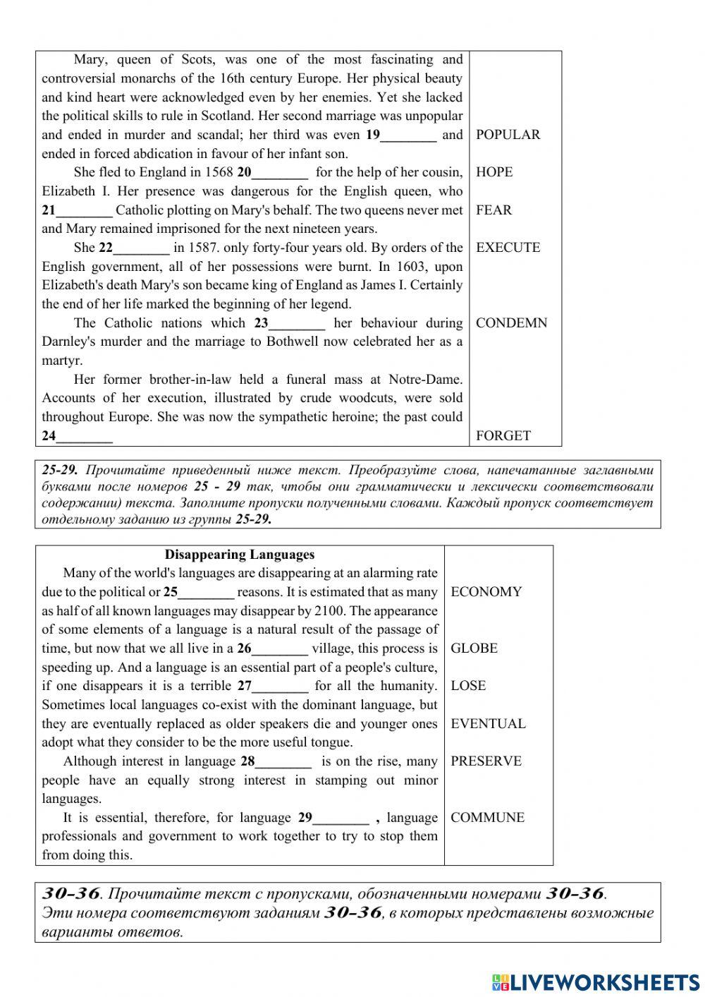 RNE practice Reading and Grammar 1138