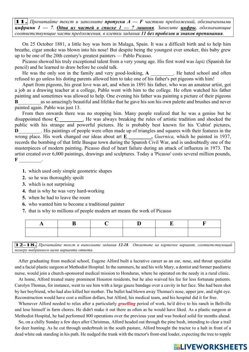 RNE practice Reading and Grammar 1139