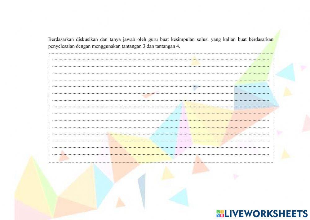 LKPD Gamifikasi Materi SPLDV Kelas 8 Pertemuan 4