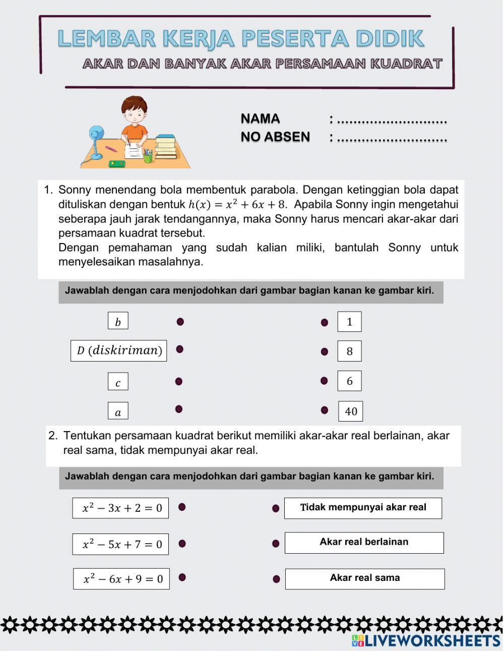 Lkpd akar dan banyak akar