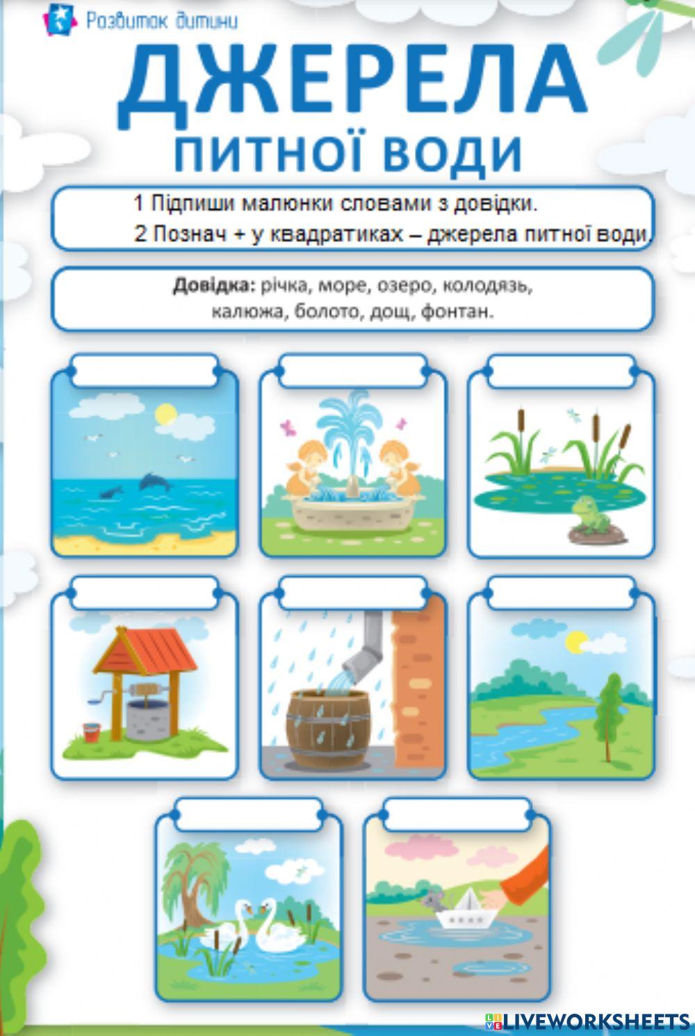 Джерела питної води