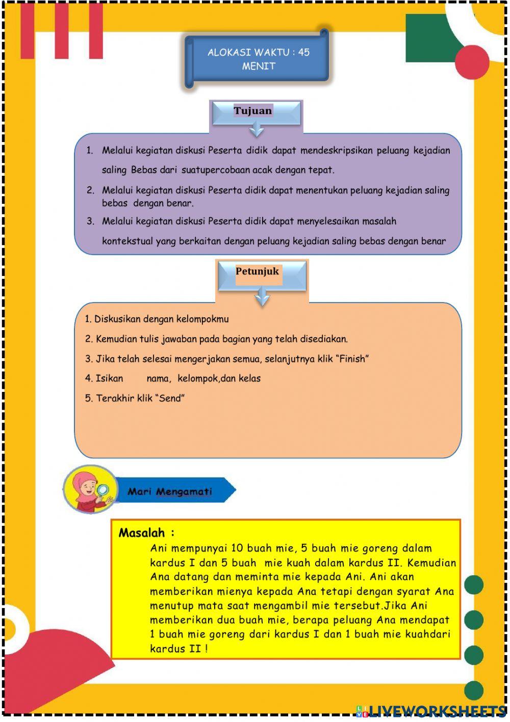 Peluang kejadian saling bebas