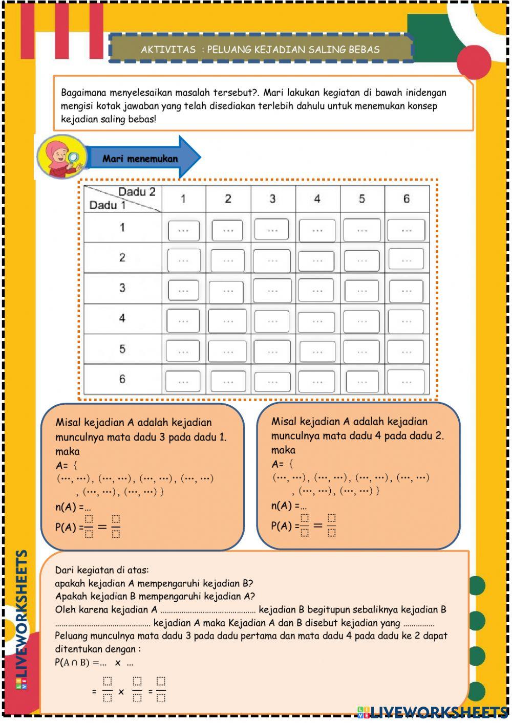 Peluang kejadian saling bebas