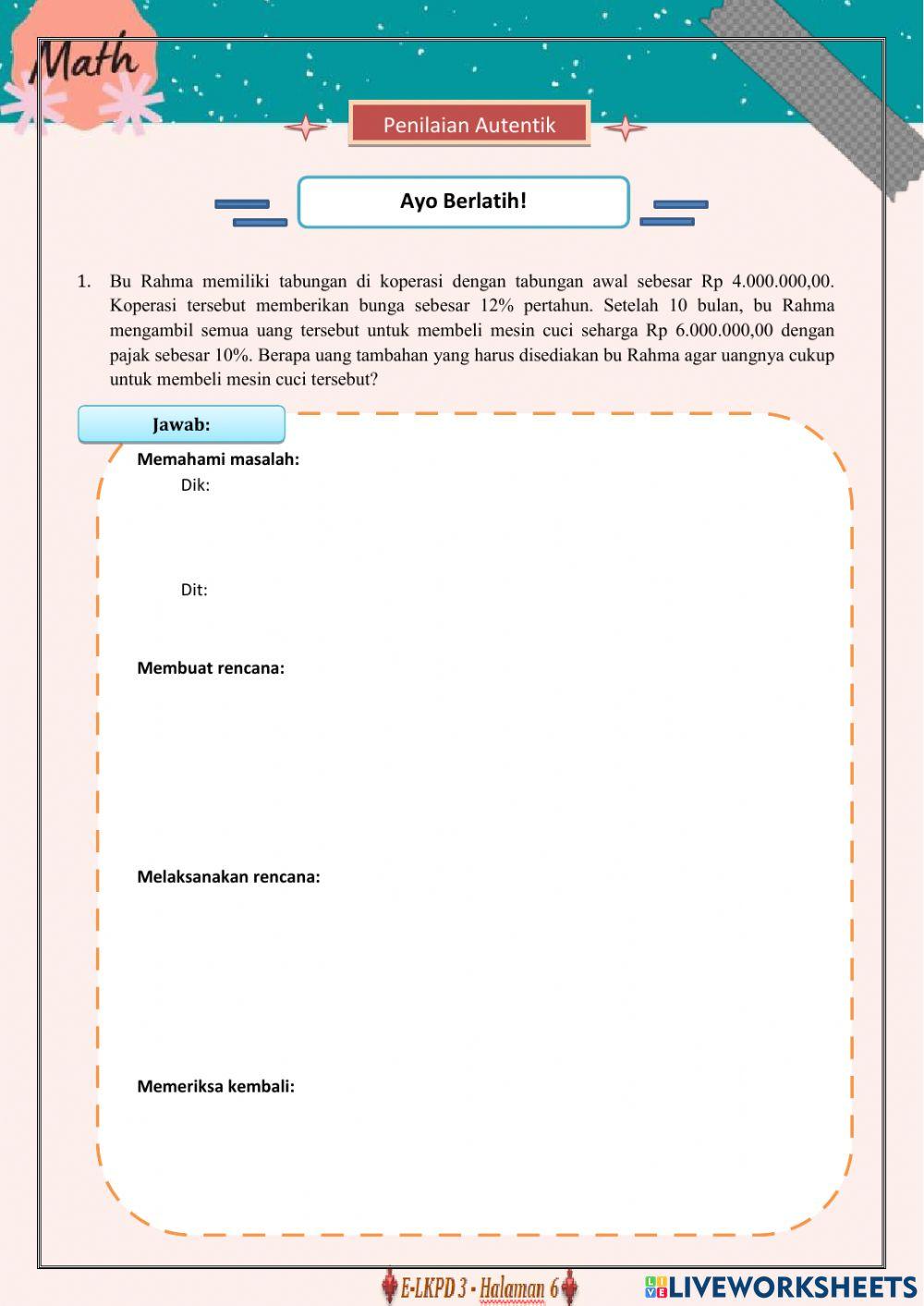 E-lkpd 3 aritmetika sosial final
