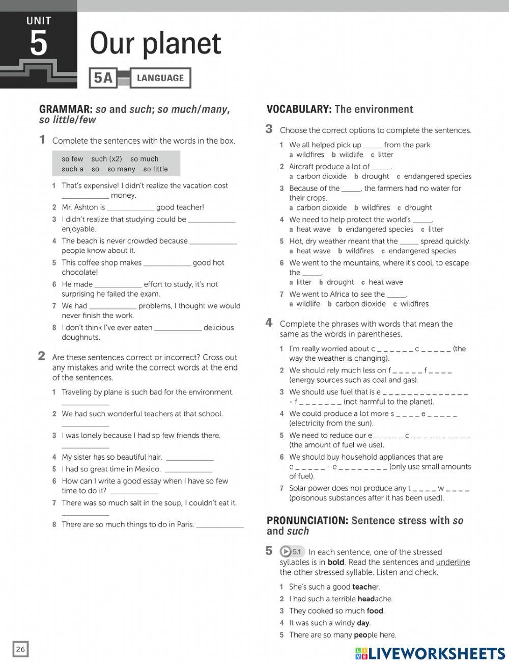 Homework - Environment