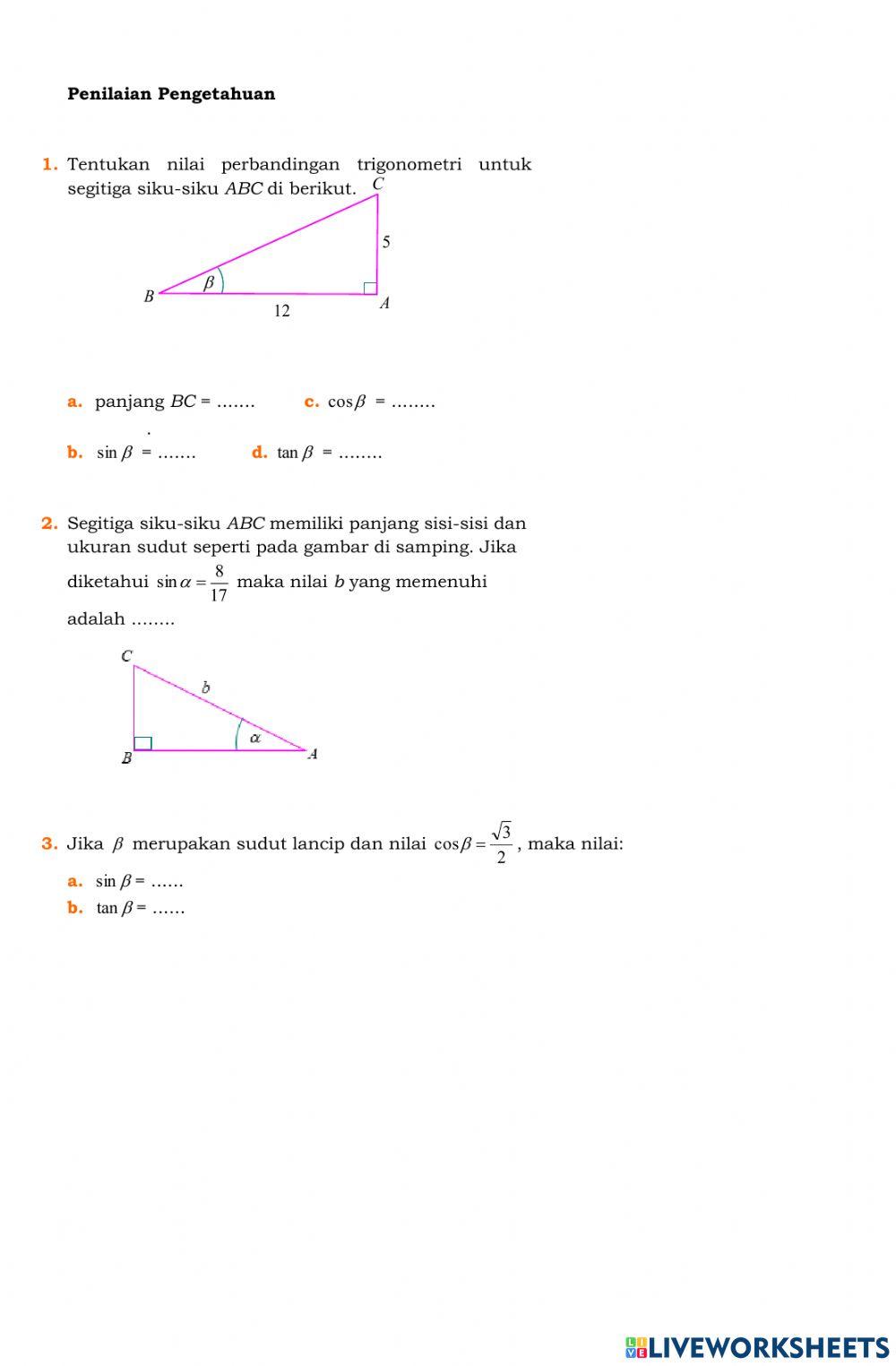 Penilaian Trigonometri