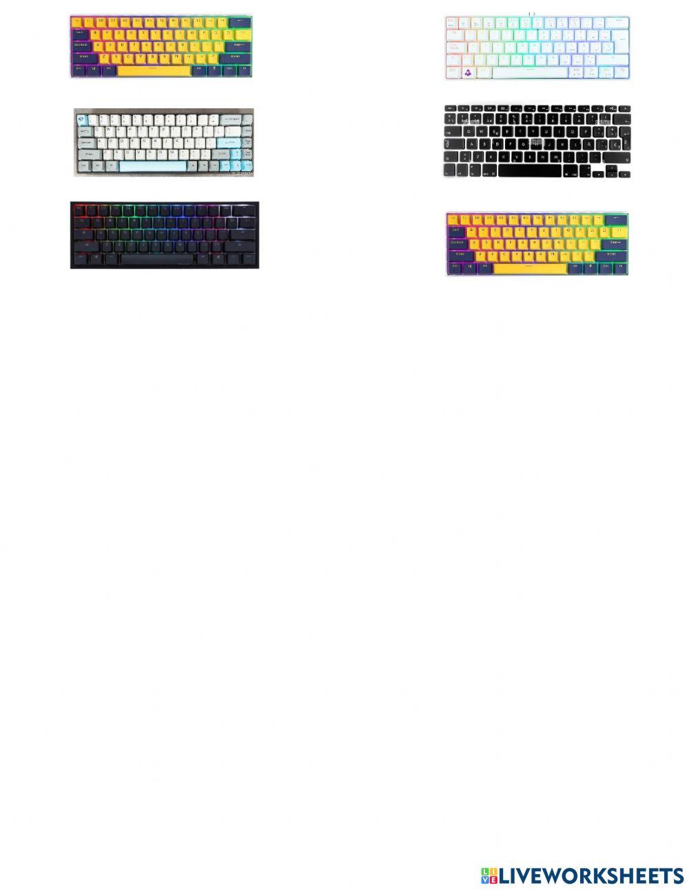 Partes del Teclado Segundo Grado 