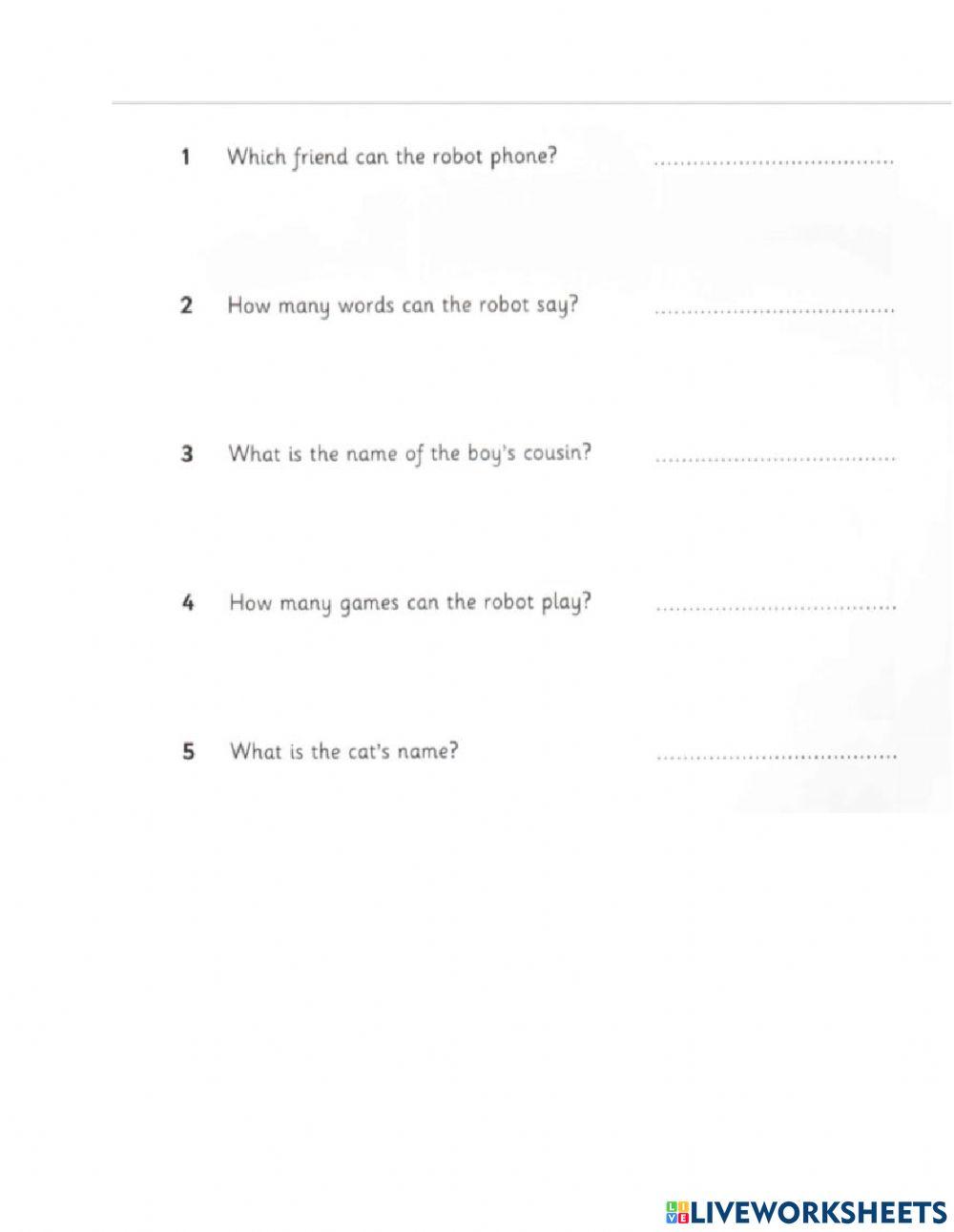 Starters- Listening part 2,3