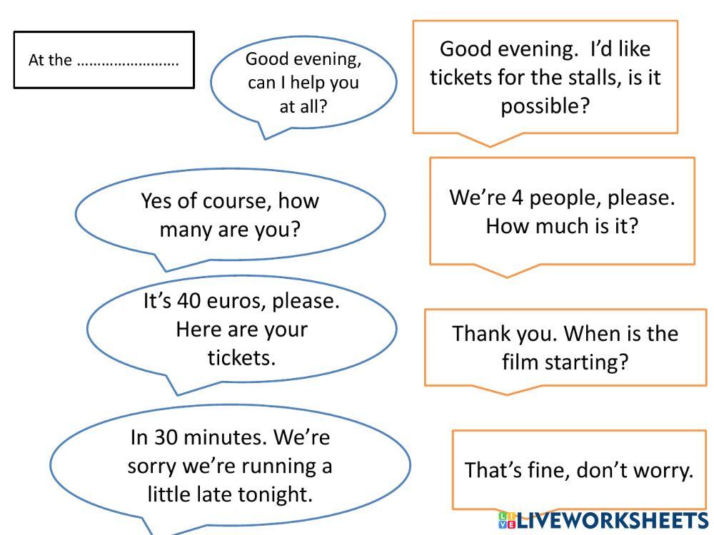 Conversations at the theatre