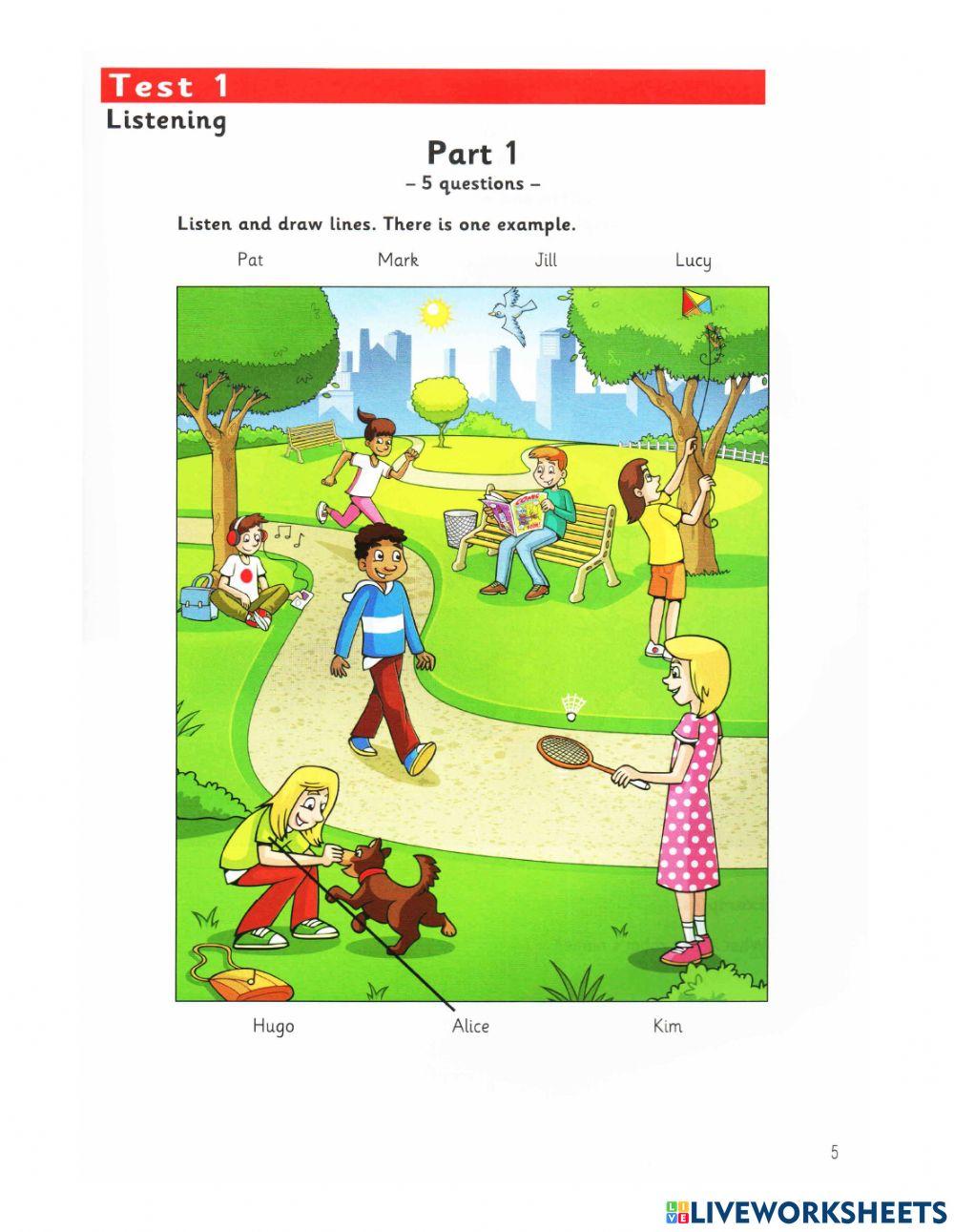 Starters - listening - week 1