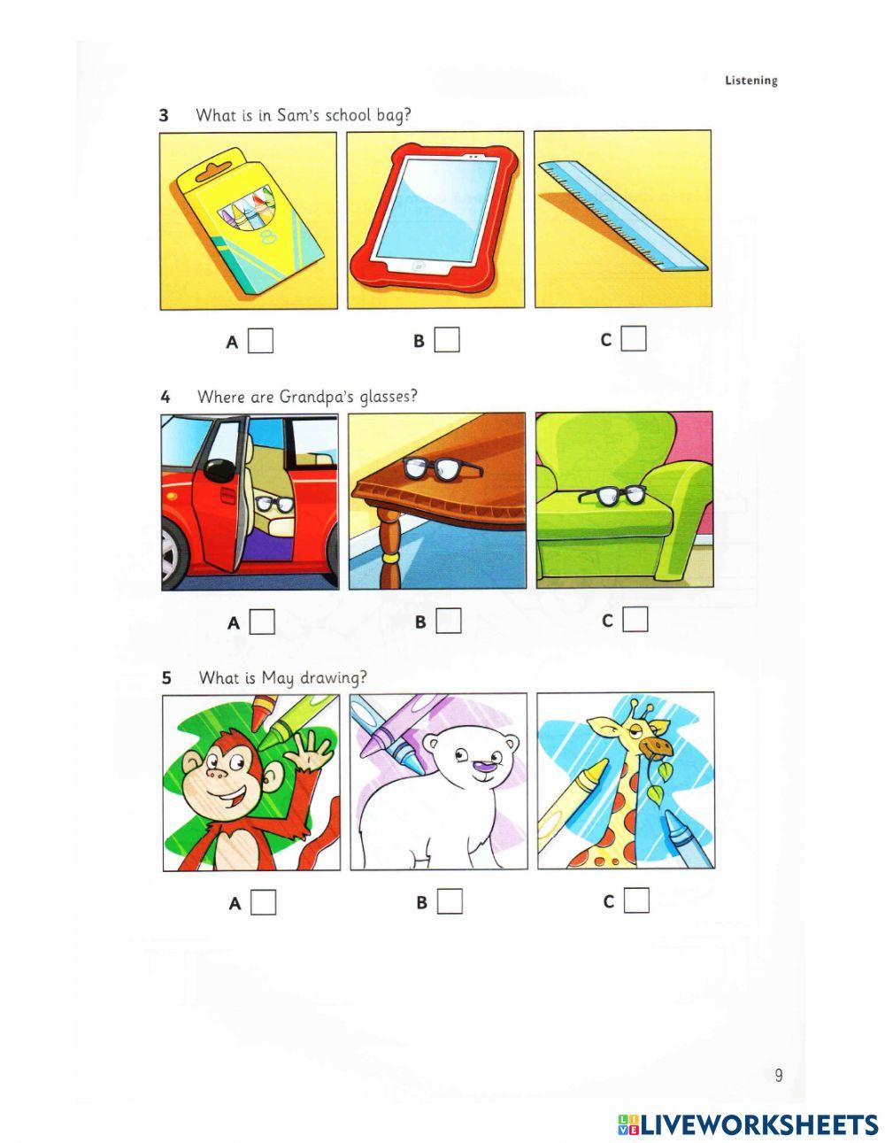 Starters - listening - week 1