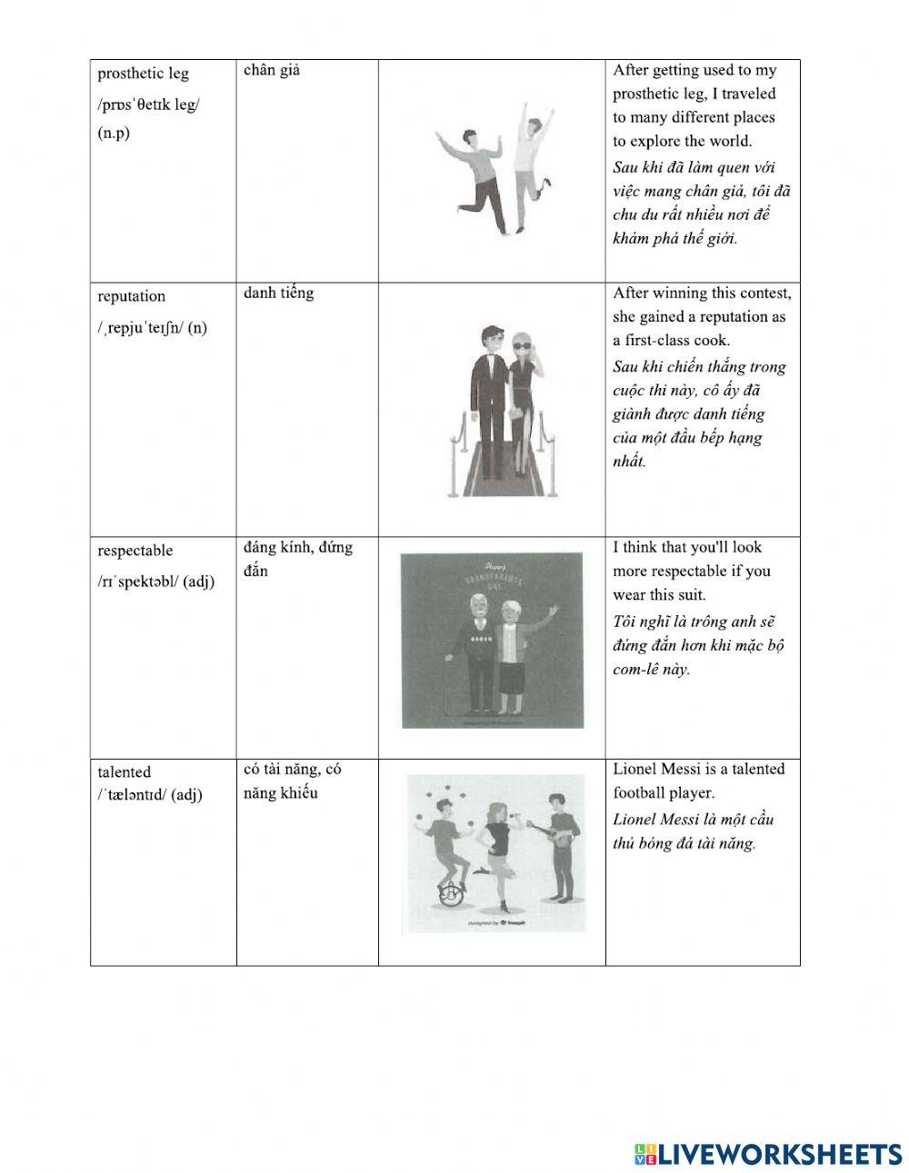 Unit 1: LIFE STORIES(1.1)