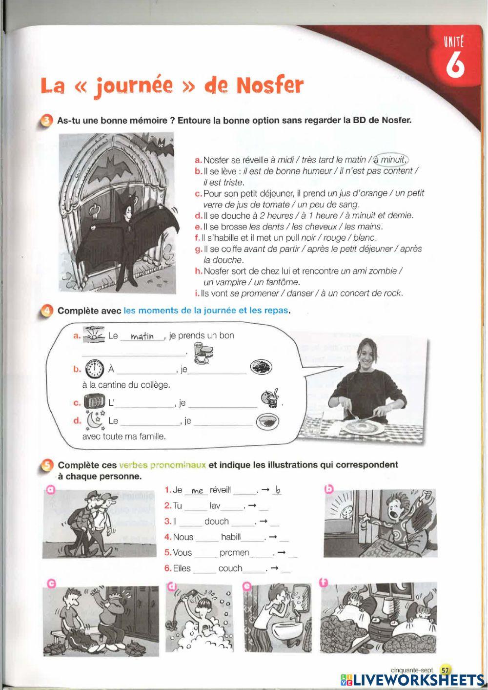 Les verbes pronominaux