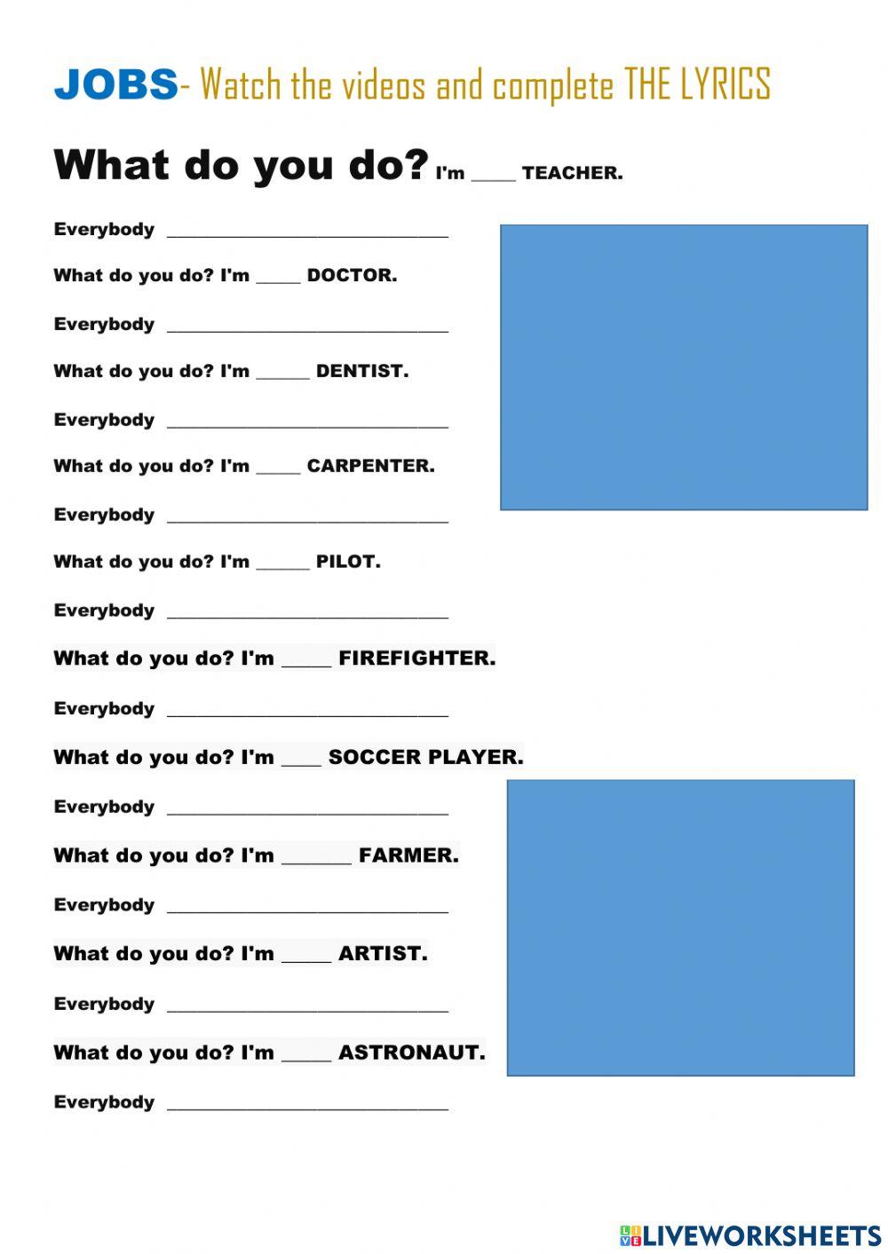 What do you do? What do you do?