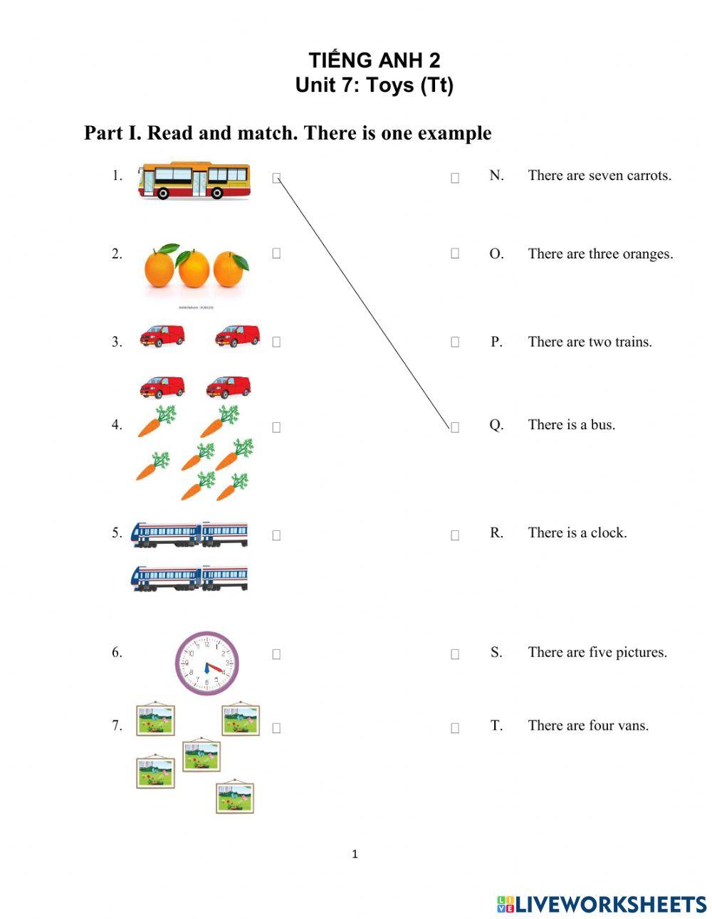 Toys- Unit 7 : Lesson 1+2
