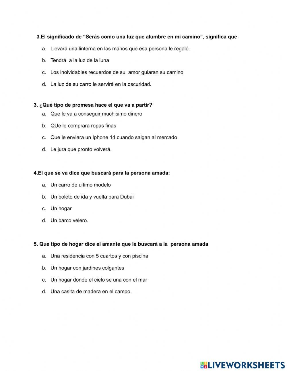 Un beso y una flor, cancion